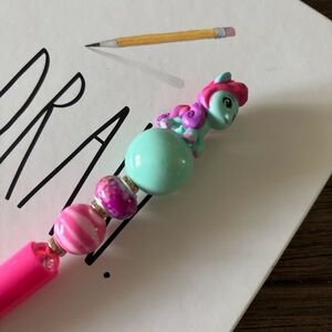 My Little Pony: Jazz Hooves handmade beaded pen